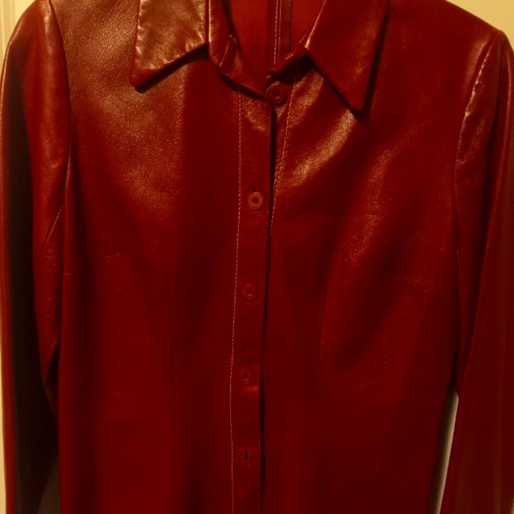 The Wrights 100% Leather Shirt
